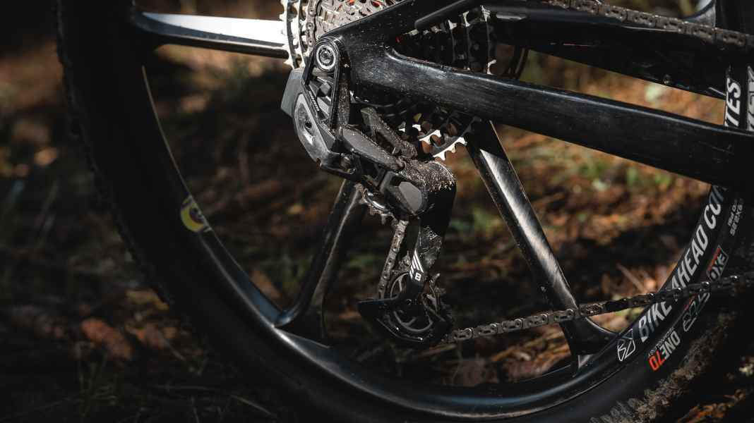 Sram Direct-Mount-Schaltwerk: Prototyp bei WM in Les Gets an Bikes