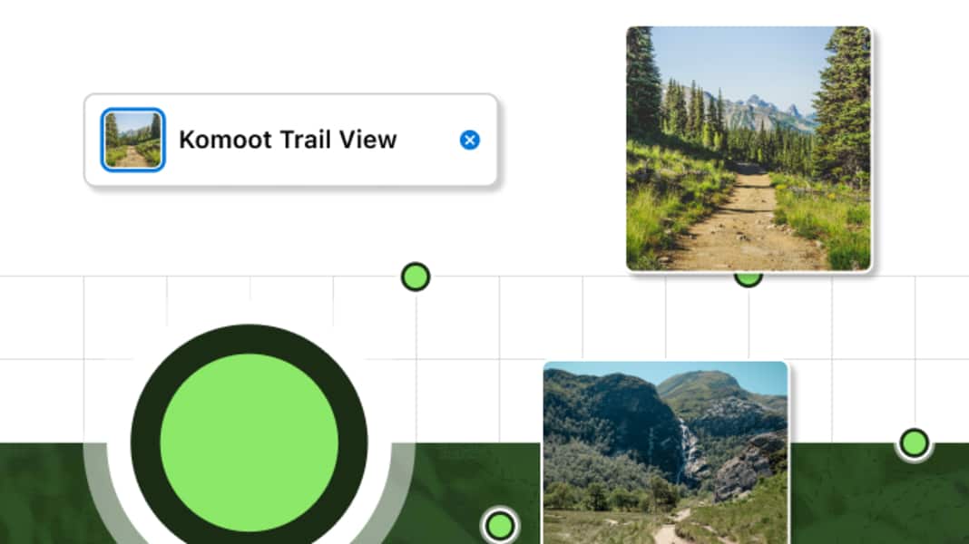 Trail View - Komoot zeigt Fotos von Wegen und Trails auf der Karte