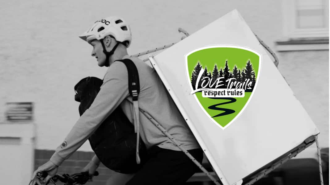 Love Trails - Respect Rules: Ride for Future: no trails - no rubbish!