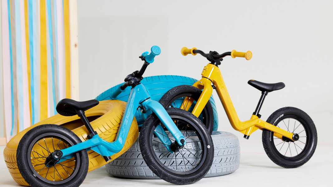 Affenzahn balance bike for children: Mullet tyres and recycled frame