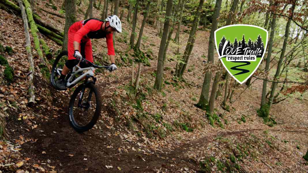 Love Trails - Respect Rules: No Shortcuts - Stay on the trails!