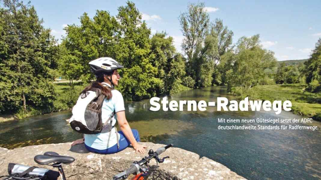 Eight star cycle paths in Germany