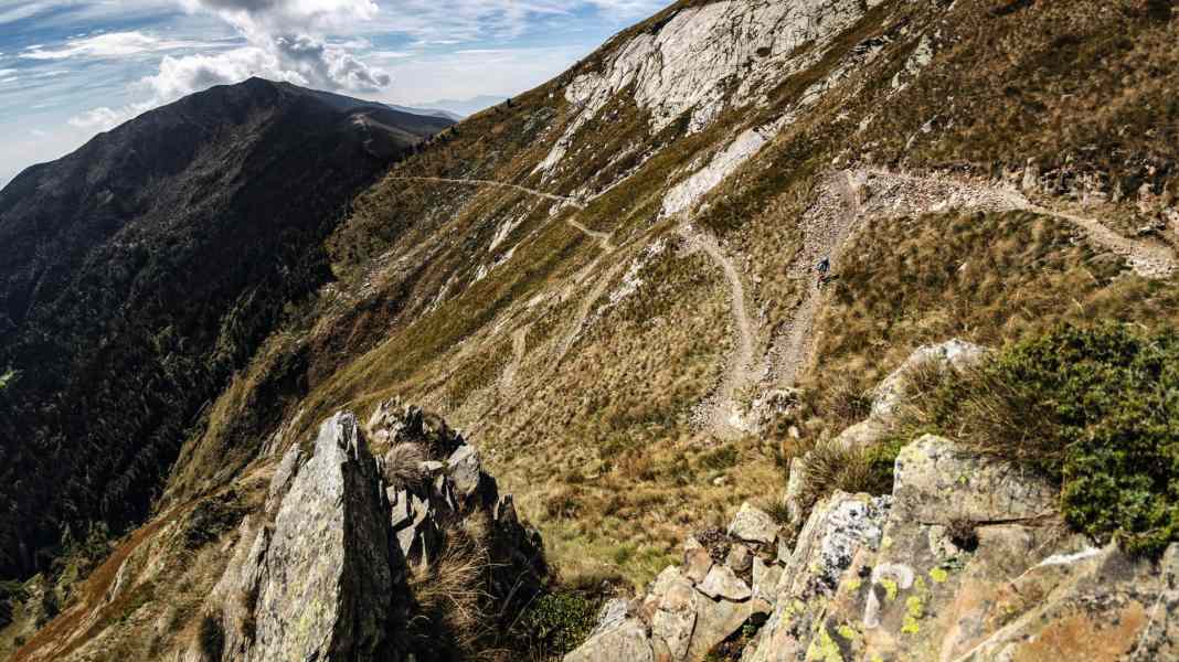 Endless ridge ride on Monte Tamaro