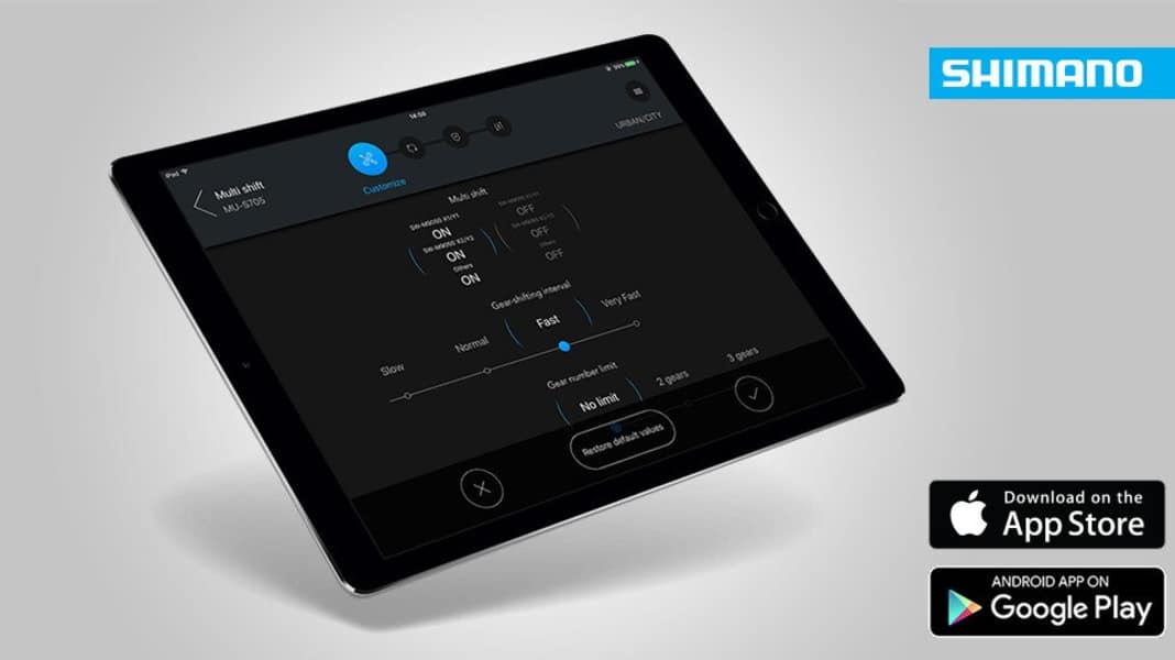 App for Shimano Steps drivetrain