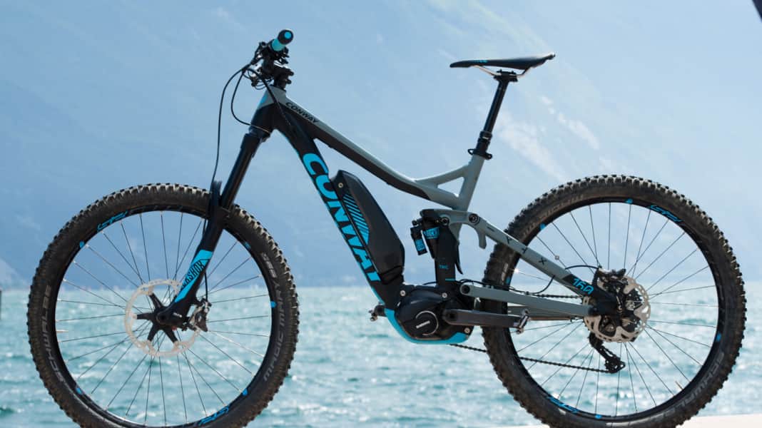 New full-suspension e-bikes from Conway