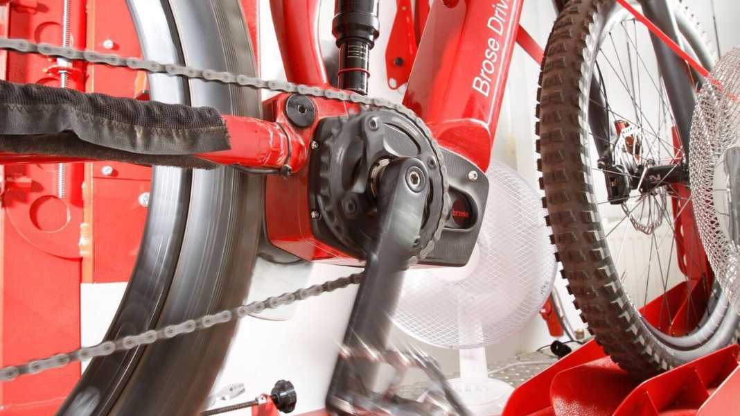 Brose Drive S MAG motor in the E-MTB test lab
