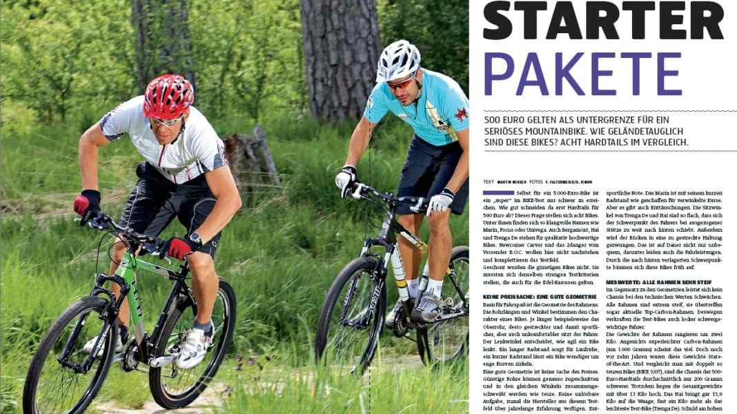 Hardtails up to 500 euros in the test