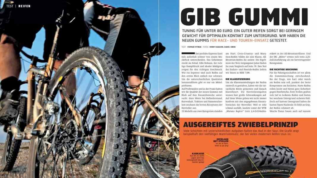 Tyres for racing and touring