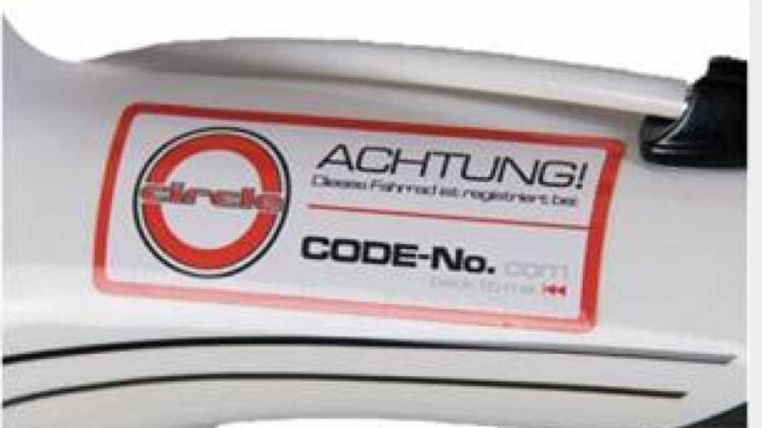 Online coding protects against bike theft