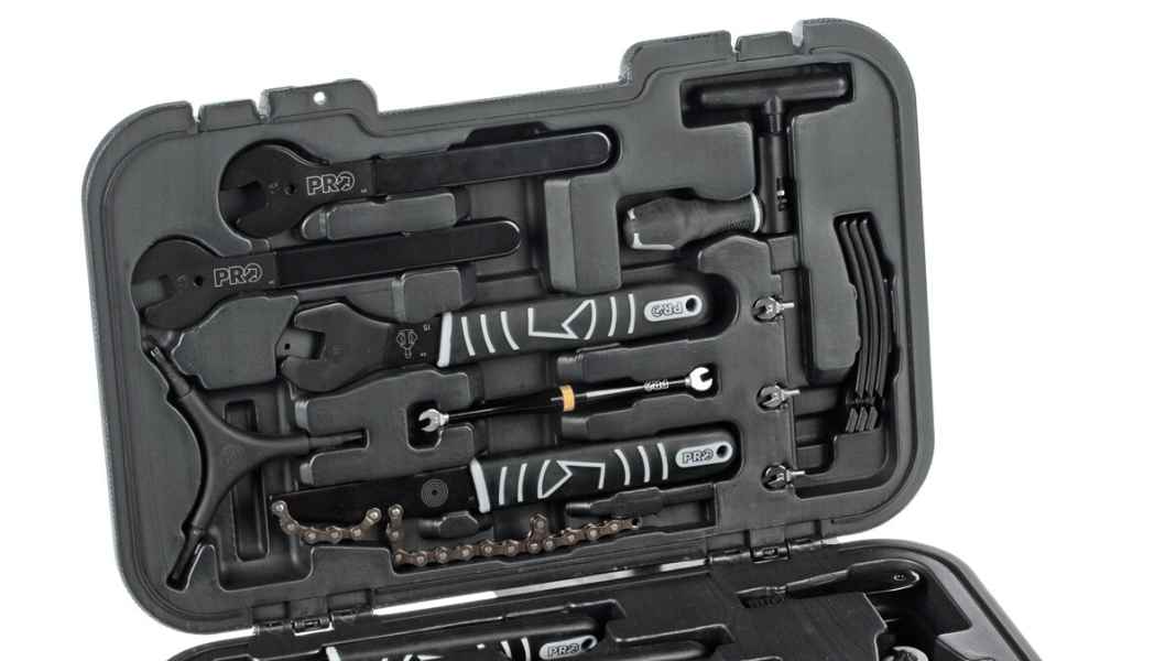 Six toolboxes in the test