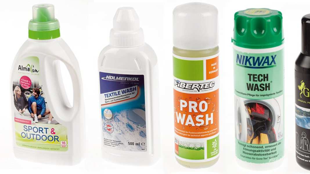 Detergent for functional clothing in the test