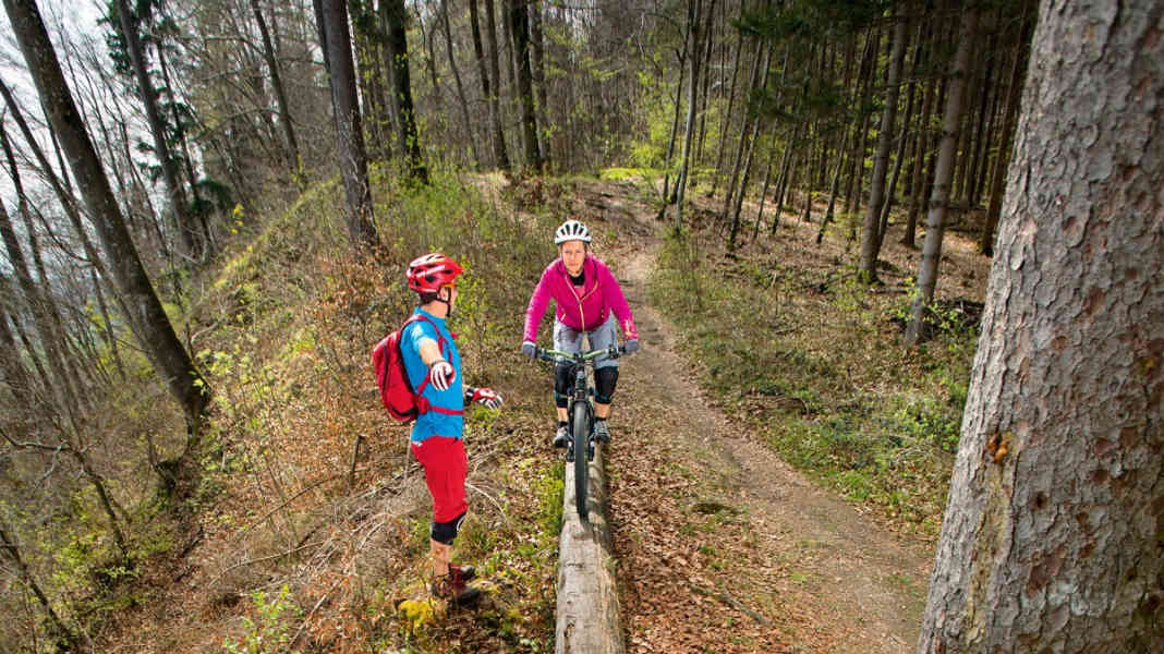 MTB-Fahrtechnik: Balance halten