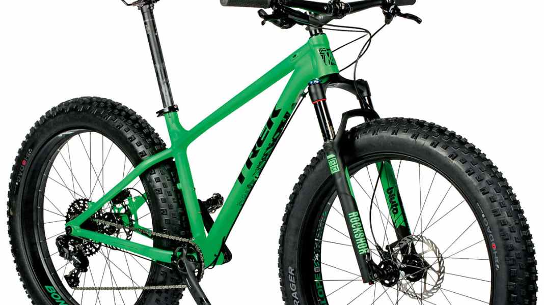 Trek fatbike with lightweight aluminium frame