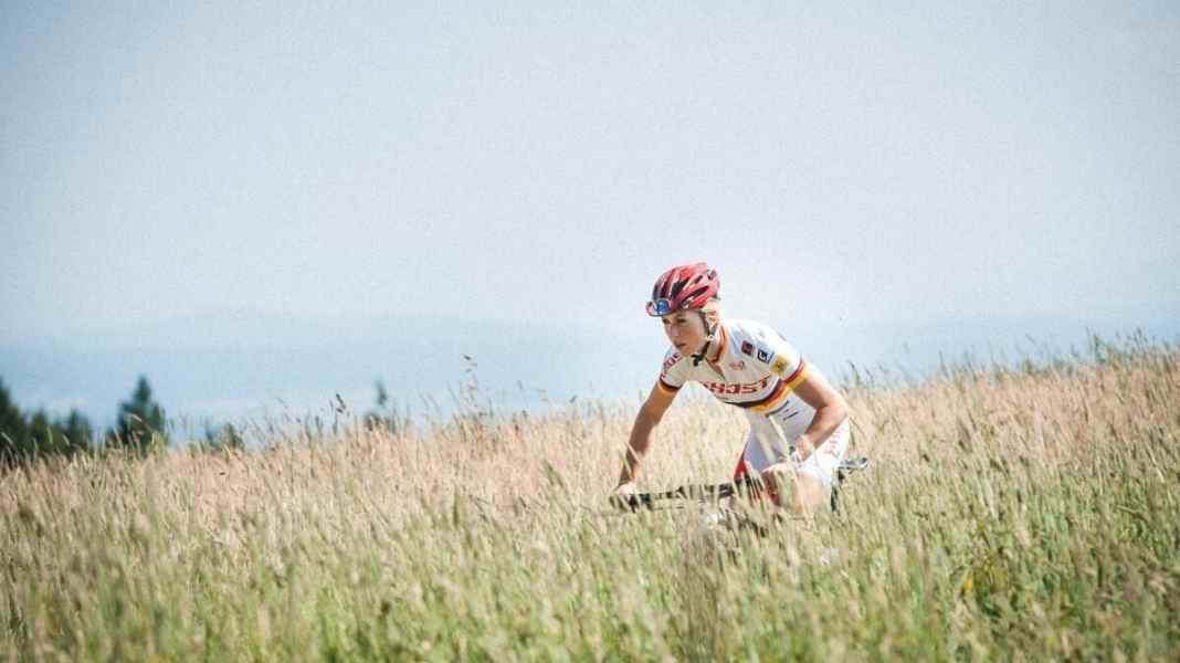 German champion Helen Grobert trains here