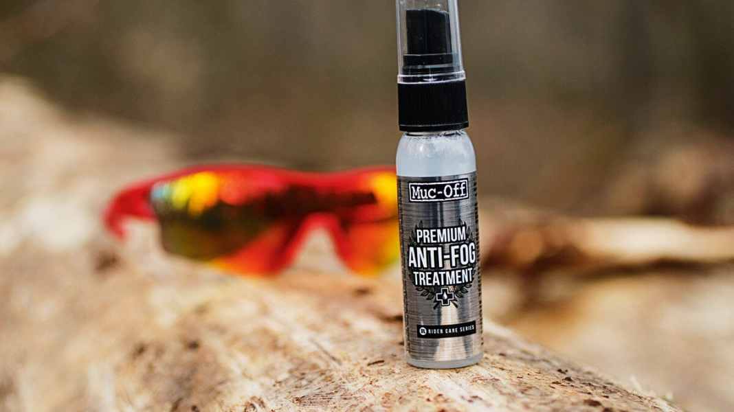 Clear vision while biking with Muc Off anti-fog protection