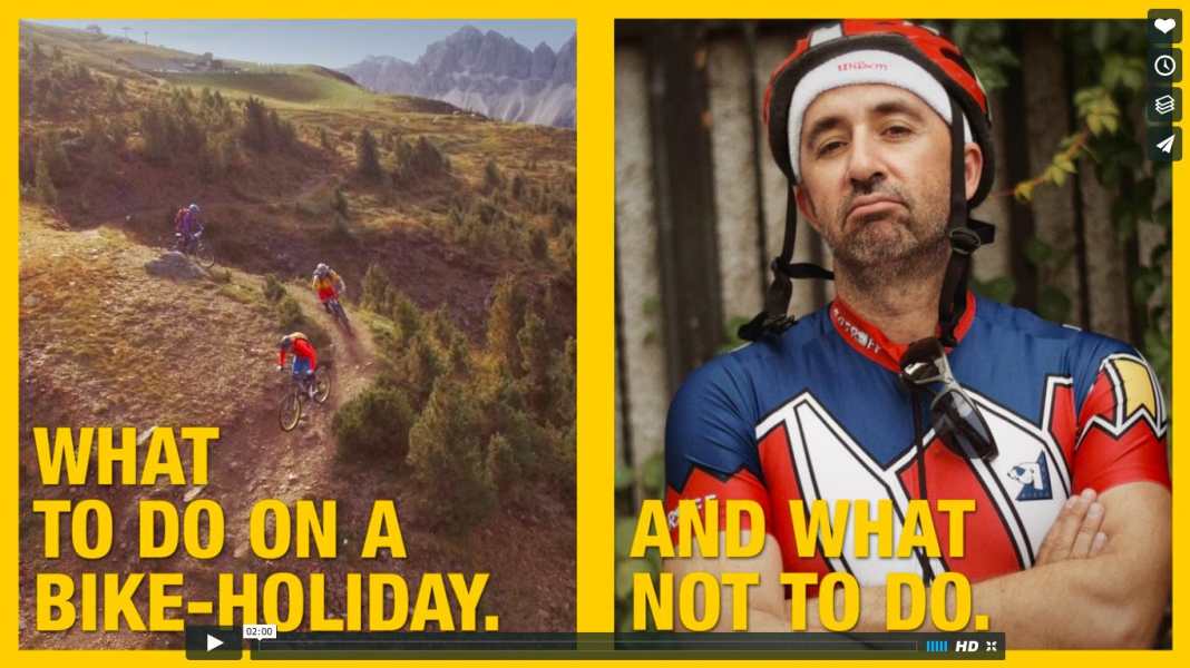 What you should rather not do on a biking holiday