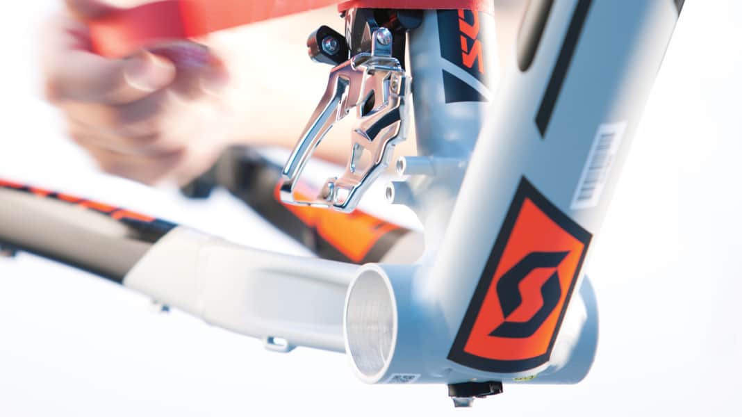The most important dimensions for conversion work on mountain bikes