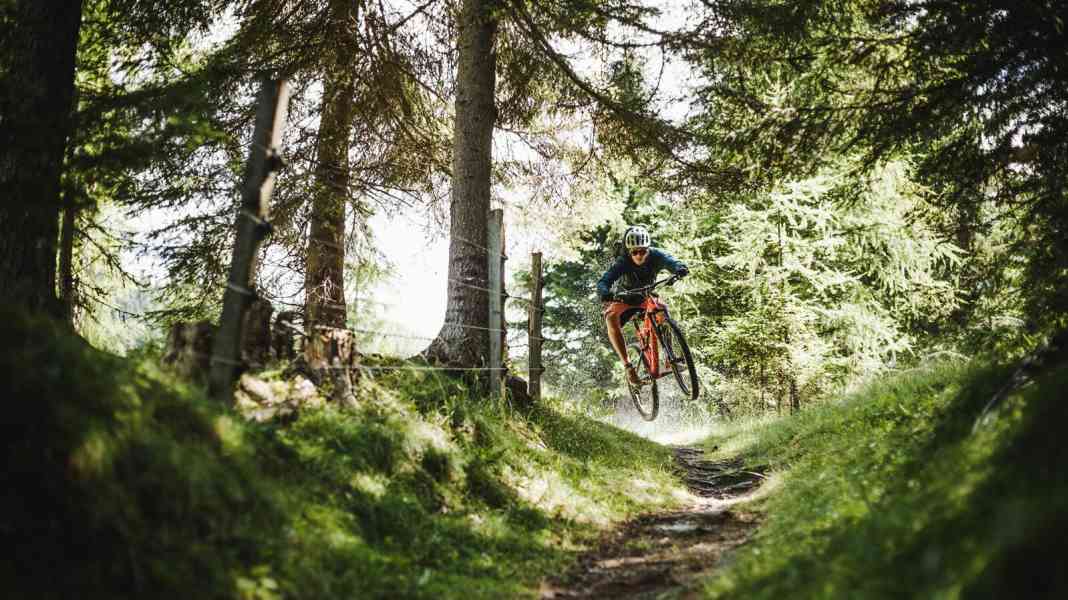 MTB flow trail in the Carinthian Nockberge mountains