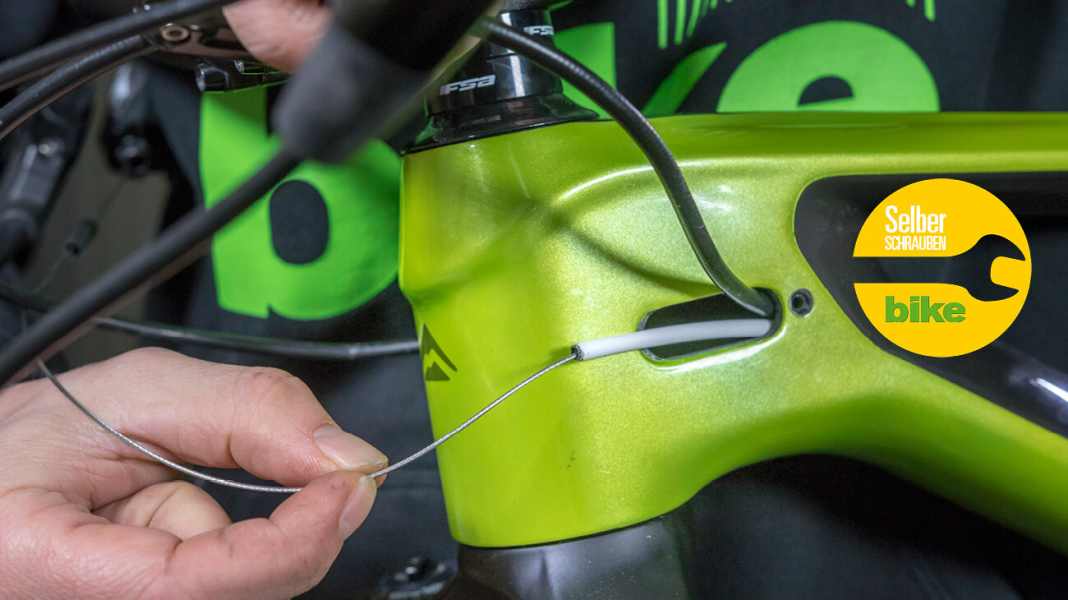 Installed in the MTB frame: Changing the Sram shift cable