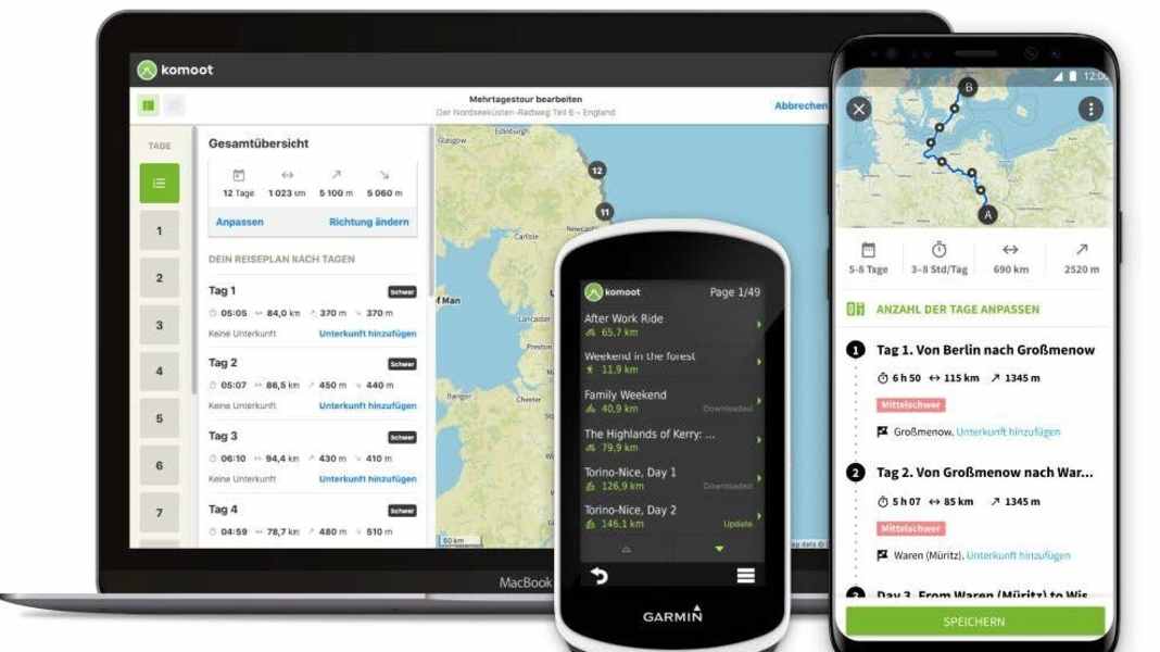 BIKE-NAVIGATION: Outdoor-App Komoot mit neuem Premium-Jahresabo