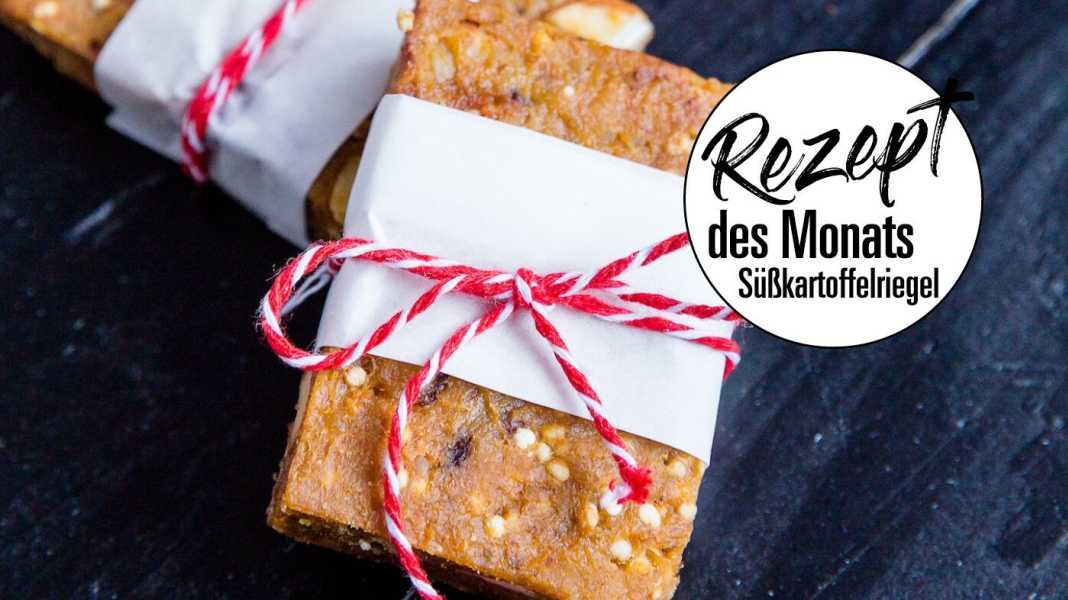 Sweet potato bar with turmeric