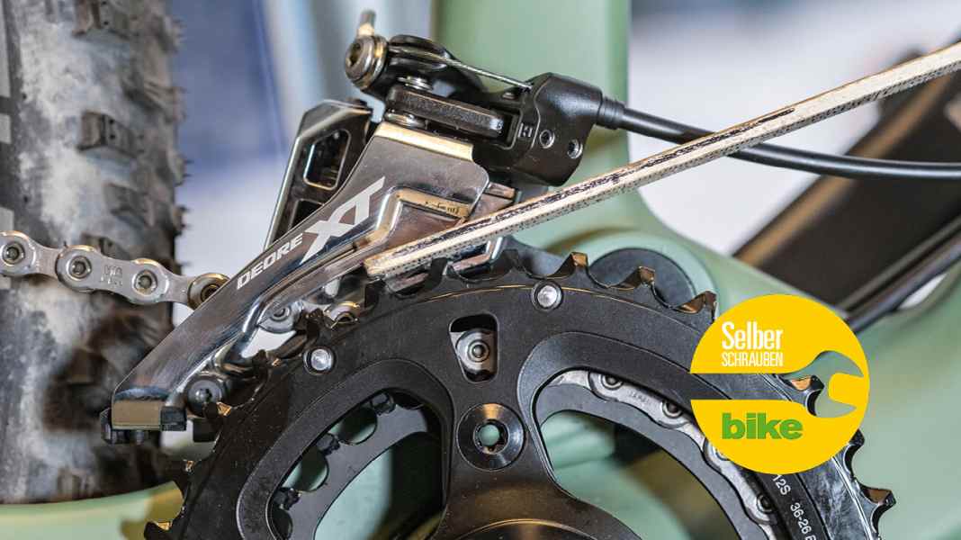 Shimano 2x12 gears: Adjusting the derailleur