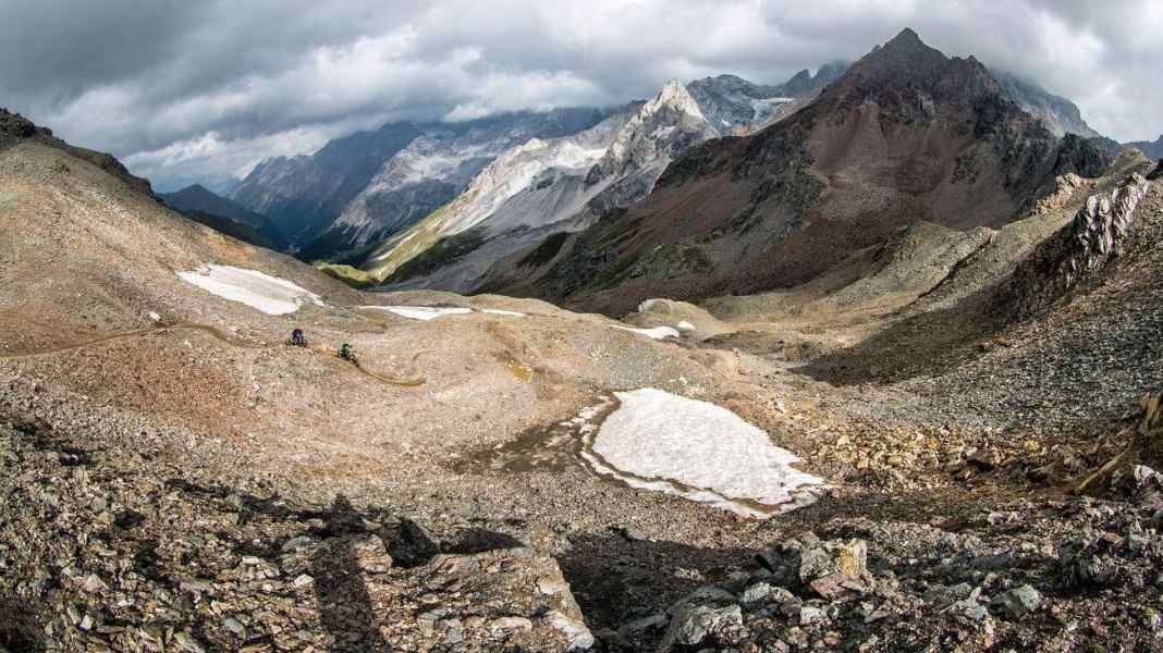 E-mountainbike dream trail in the icebox