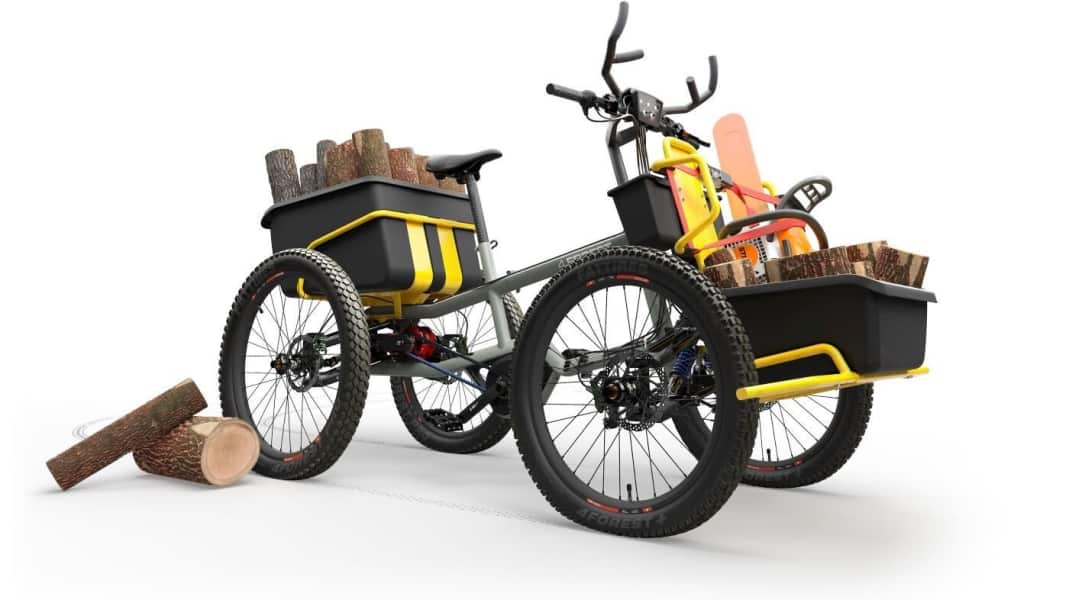 Off-road fun with heavy luggage