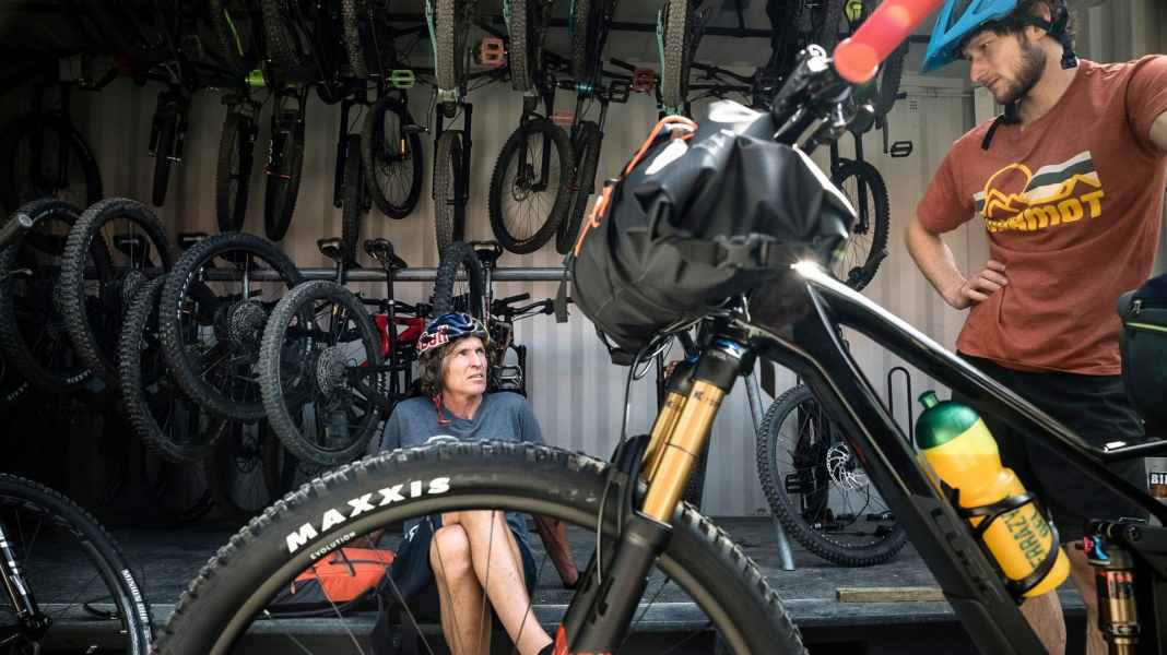Mit dem Bike zur Wand