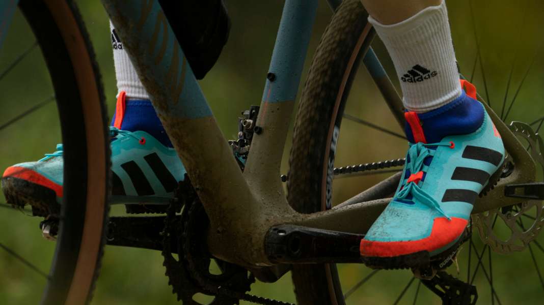 Adidas shoe: from grass to gravel bike
