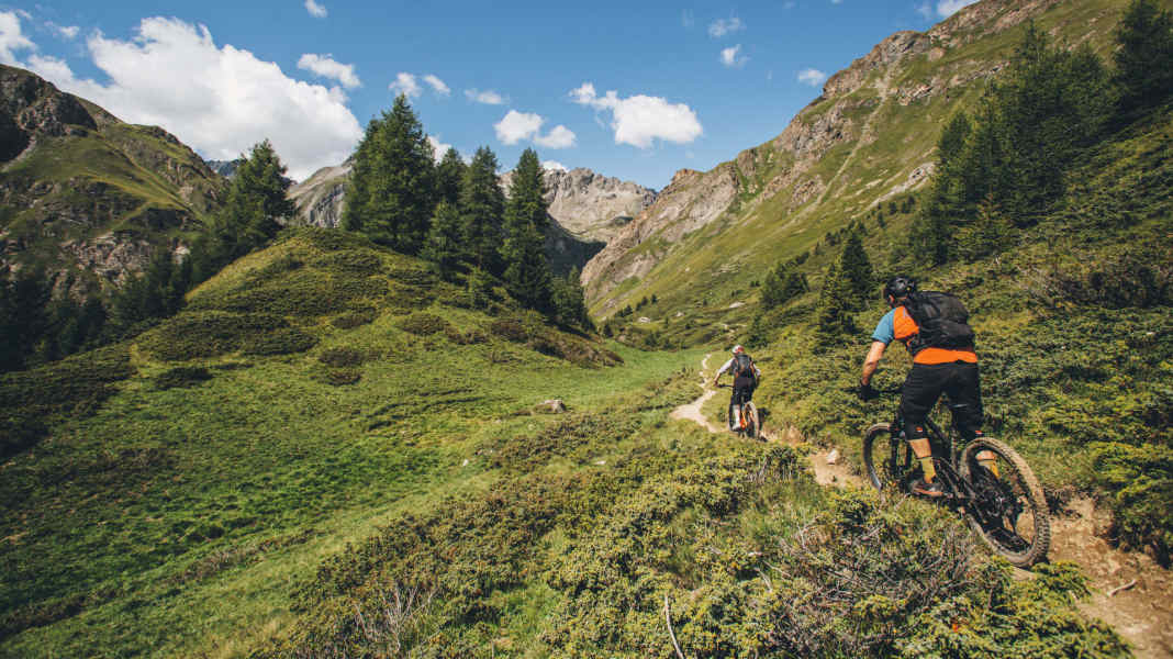E-MTB Supertrail: Motta-Val-Tasna-Trail near Scuol