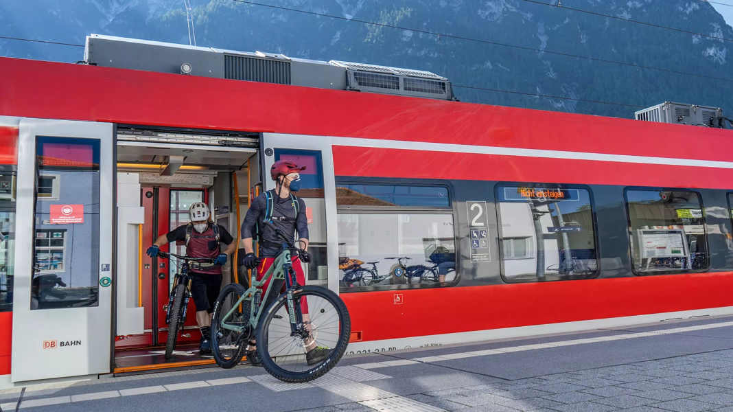 Taking bikes on the train: environmentally conscious travelling with an E-MTB