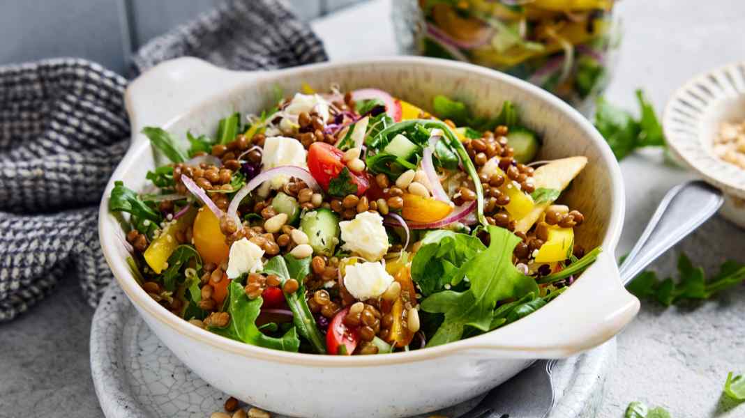 Recipe inspiration: Summer lentil salad with feta and pine nuts