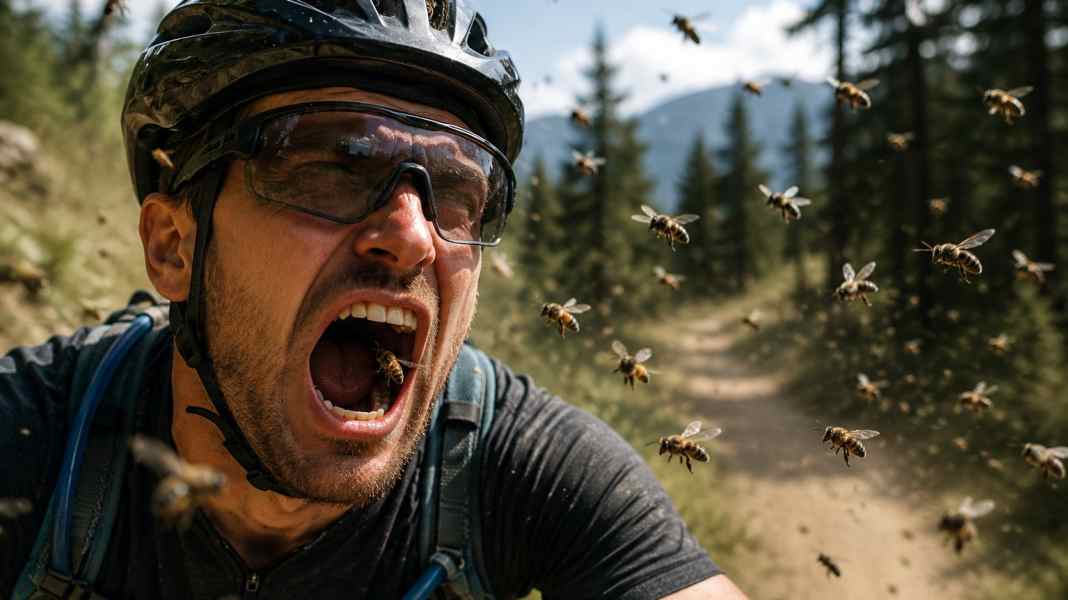 Notfall Wespe im Mund: Voller Luftraum beim Biken