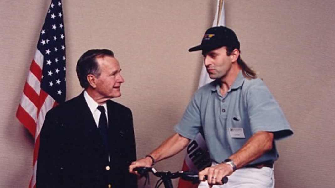 Flashback 1997: Hans Rey trifft George Bush Senior