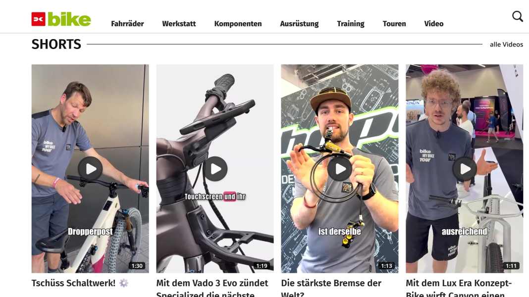 Click here: The new BIKE Video Hub is now online!