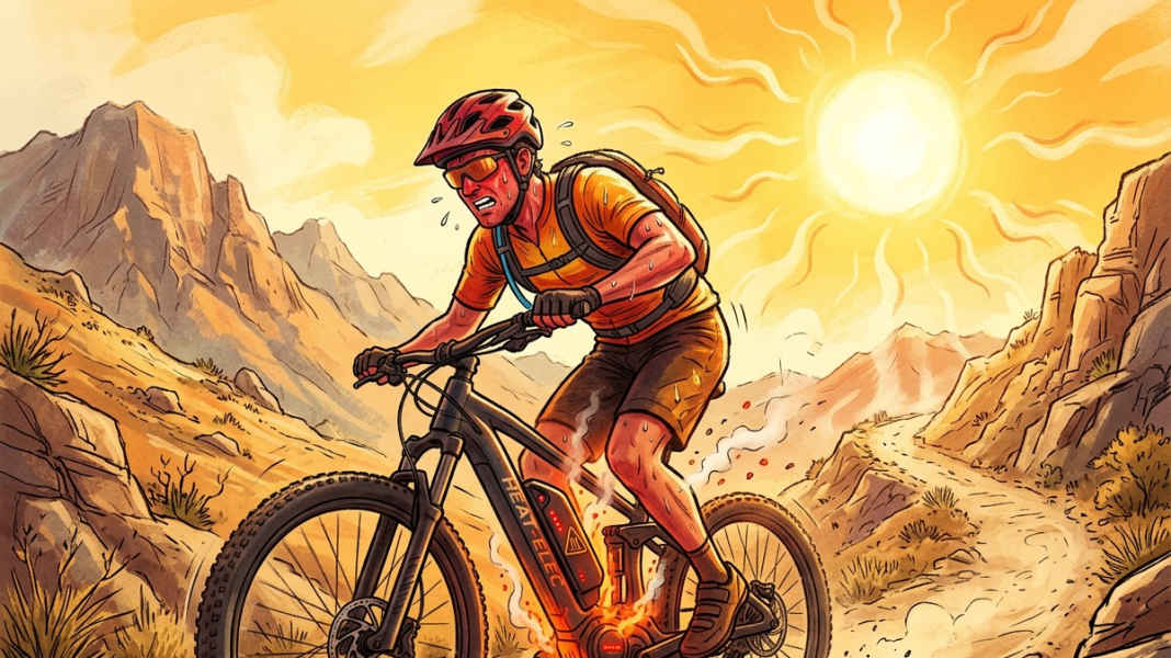 E-Bike-Akku und Motor bei Hitze: Was E-Biker im Hochsommer beachten müssen
