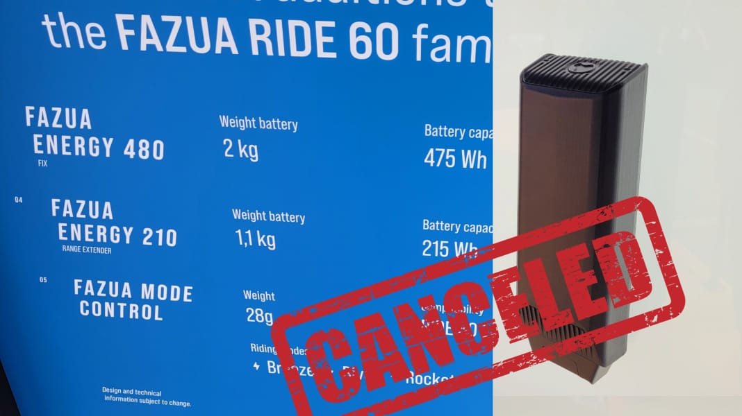 Fazua range extender debacle: development cancelled! Additional battery for Ride 60 not coming
