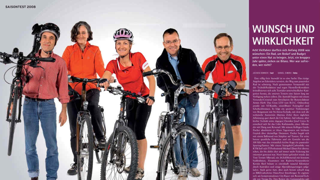 Trekking-Bikes im Dauertest: Die Tester ziehen Bilanz