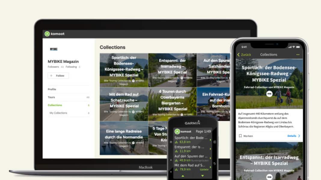 MYBIKE-Tourenportal: Mit komoot auf die MYBIKE-Touren zugreifen - so funktioniert’s