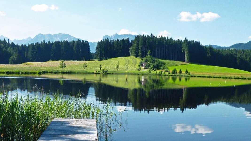 Cycling and swimming in the Allgäu