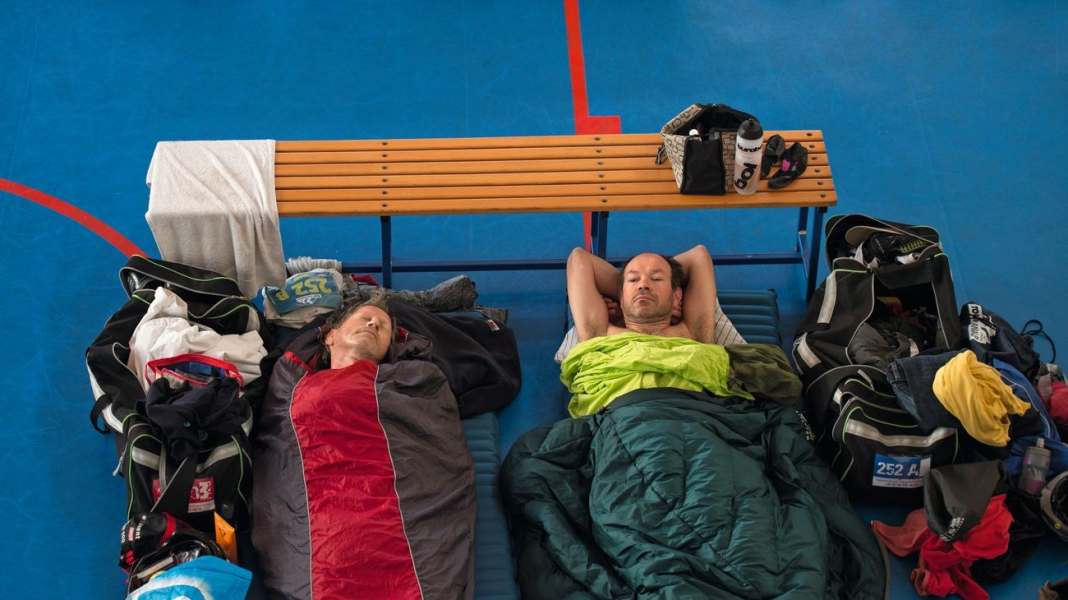 TOUR Transalp Camp - Sleeping in the Transalp Camp