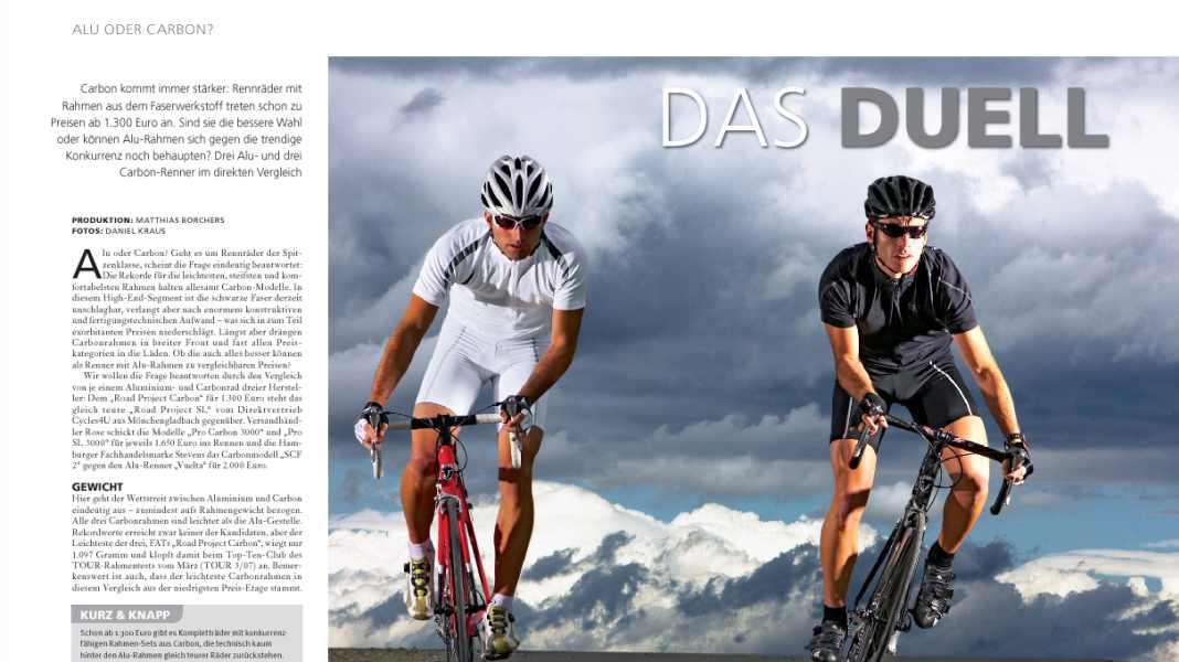 Test: Vergleich Alu- oder Carbon-Räder