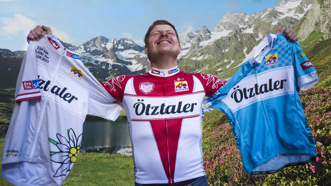 Jan Ullrich präsentiert Ötztaler-Trikot 2014