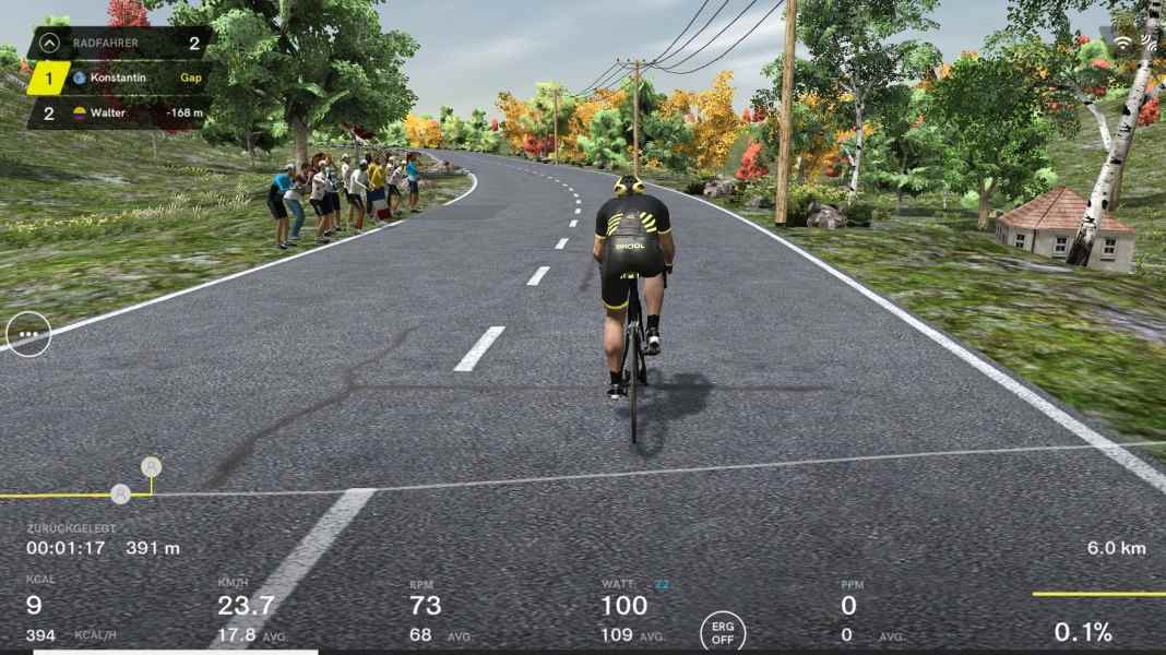 Entraînement au roller avec Bkool - Test