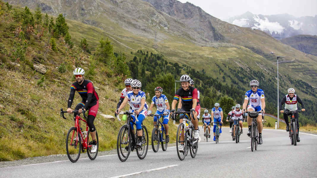 Ötztaler Social Cycle Marathon 2020 - 1,875 starters at the solo Ötztaler