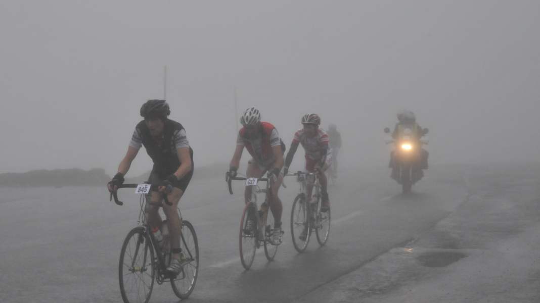 Hobby riders on the Tour route