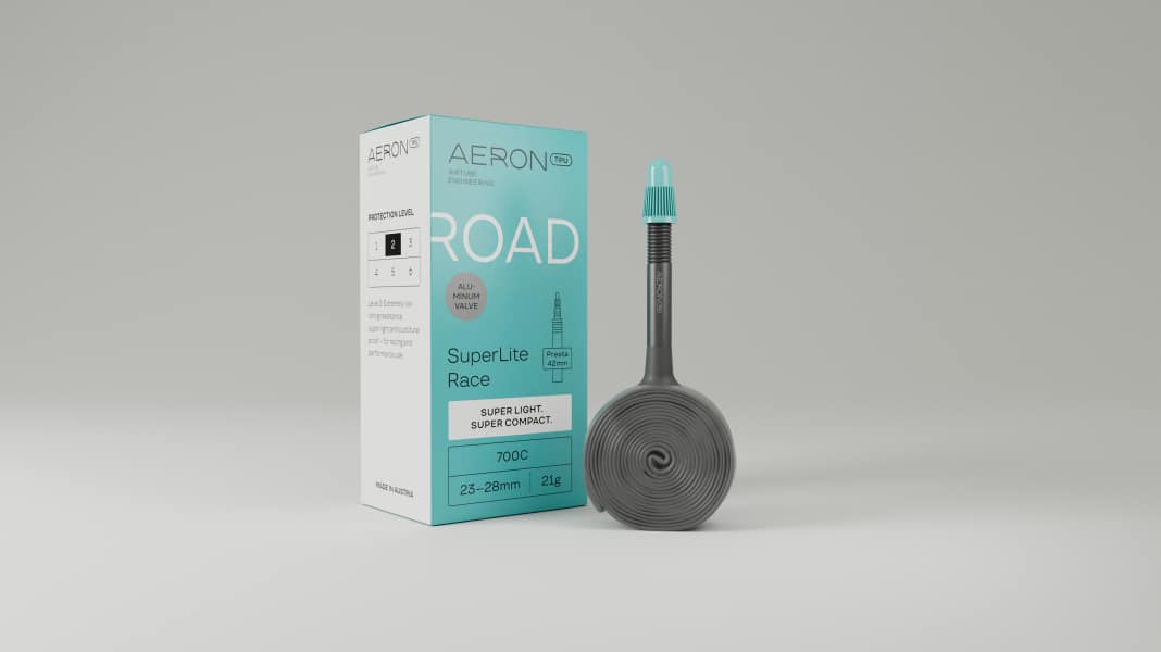 Aeron: TPU inner tube now with aluminium valve
