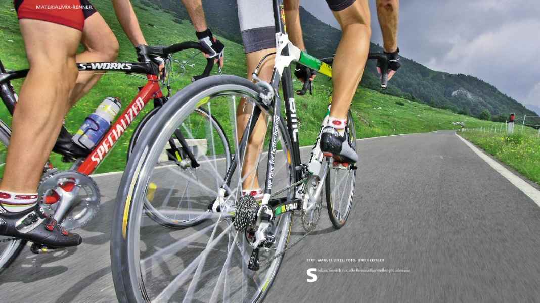 Frame in aluminium-carbon mix