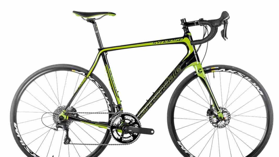 Test 2015 Vélos de course avec freins à disque : Cannondale Synapse - Cannondale Synapse Carbon Ult. Disc en test